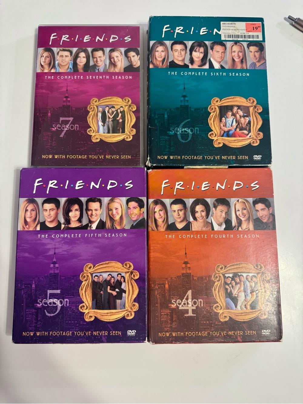 Friends Season 4, 5, 6 & 7 on DVD